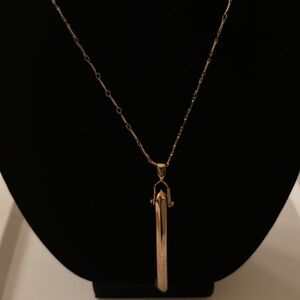 Stella and Dot rose gold rebel necklace